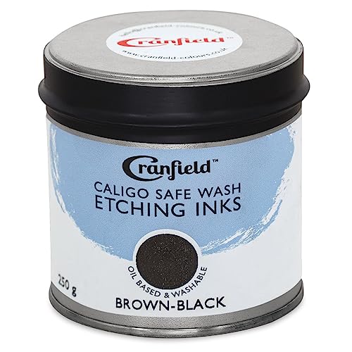 Cranfield Caligo Safe Wash Etching Ink - Brown Black, 250 g Can