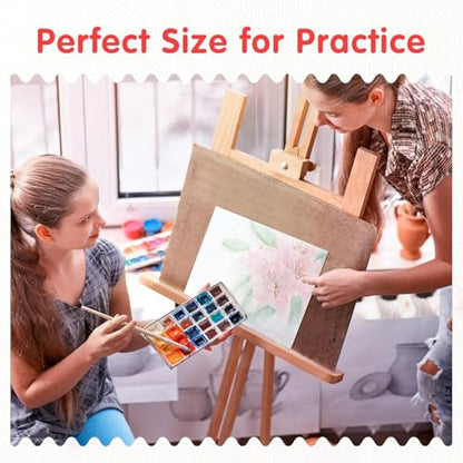 FIXSMITH Canvas Boards for Painting 3x5 Inch, Super Value 24 Pack Mini Canvases, White Blank Canvas Panels, 100% Cotton Primed, Painting Art Supplies - size: 3"×5"