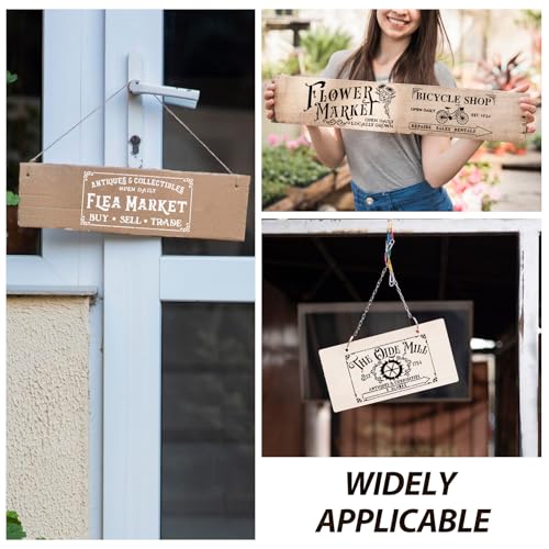 16 Pcs Farmhouse Stencils for Painting on Wood – Reusable Vintage Kitchen Sign Templates for Wall, Fabric, Furniture, Crafts & Wood Burning Projects