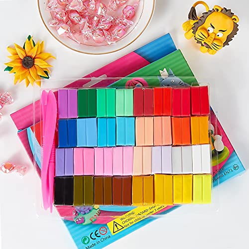 CiaraQ Polymer Clay Kit, Mini Modeling Clay Set for Kids/Beginners/Artist, 32 Colors - color: 32 Colors
