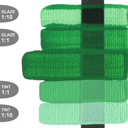 Golden Fluid Acrylics - Permanent Green Light - 1 oz Bottle
