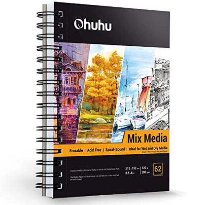 Ohuhu Mix Media Pad + Bleedproof Marker Sketchbook