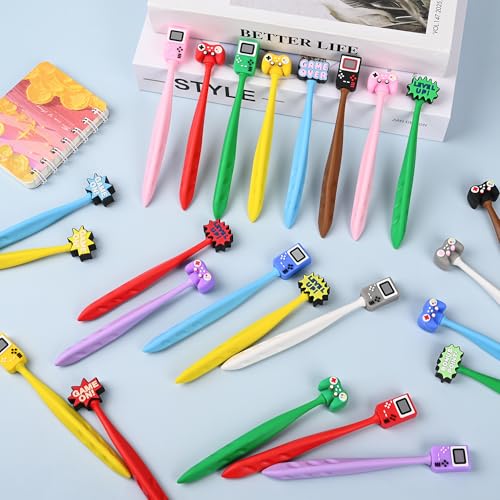 48 Pcs Video Games Bobblehead Eraser for Pencils Kawaii Erasers Cute Supplies Fun Cartoon Erasers Supplies Birthday Gifts - style: Video Games
