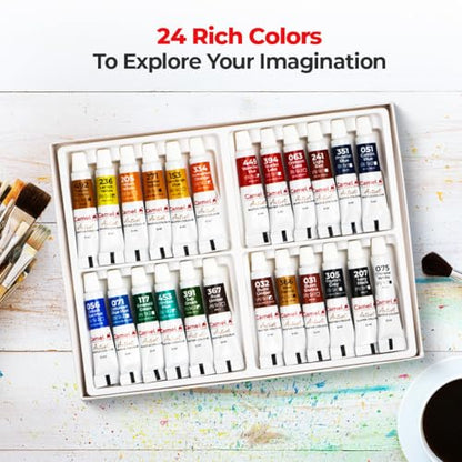 Camlin Kokuyo Artist Watercolor Tube 5ml - 24 Shades (Multicolor)