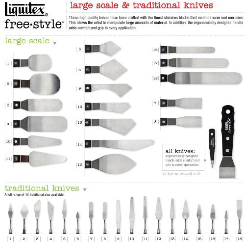 Liquitex Professional Freestyle Large Painting Knife, No. 6 - size: Large, style: No. 6