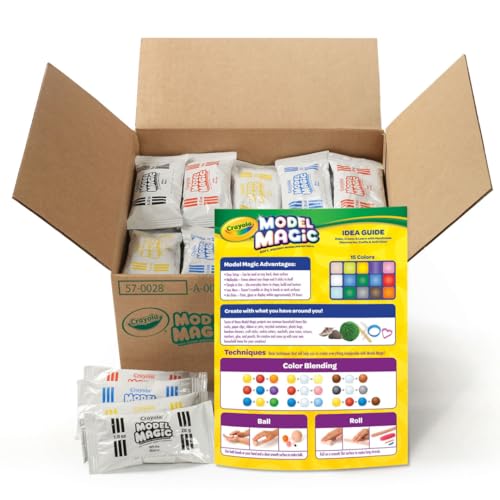 Crayola Model Magic (30 Pack), Air Dry Modeling Material, Teacher Classroom Must Haves, School Supplies for Kids, Soft Clay Alternative, 15 Colors, 1 oz Packs - color: Classic Colors, size: 30ct