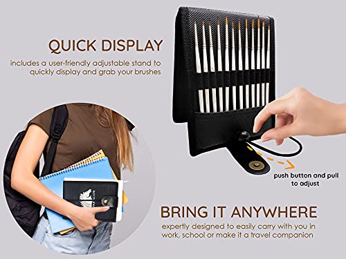 MyArtscape Supplies Paint Bundle - Oil Paint Set - 12ml x 24 Tubes - Lightfast - Heavy Body - Oil-based Colors - with Artist Quality Miniature Paint Brushes with Holder