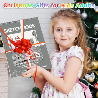 9" x 12" Sketch Book, Spiral Bound Sketch Pad, 4 Pack 50 Sheets 68lb/100gsm Acid-Free Drawing Paper, Art Sketchbook, Drawing Pad for Kids Artists Beginners Professional(Green) - color: Green, size: 4 Pack
