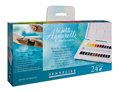 SENNELIER La Petite Aquarelle 24 Half Pans - size: 12.8 Ounce (Pack of 1), style: Half Pan