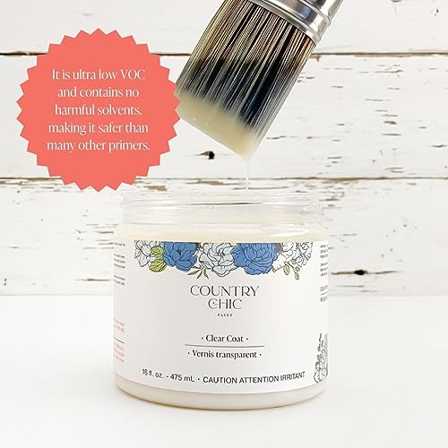 Clear Coat Quart (32oz) - Eco-Friendly Clear Satin Sheen Top Coat for Chalk Style Wood Furniture Paint, Non-Yellowing Waterproof Finish, Easy Application - size: 32 Ounce (Pack of 1)