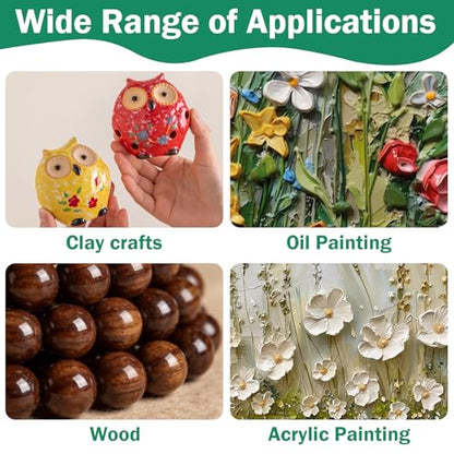 Air Dry Clay Glaze, Clay Varnish for Air Drying Clay, Clear Acrylic Varnish for Craft Pottery Waterproof Gloss Finish，Prevent Clay Cracking, Scratches(120ml)