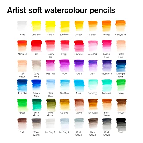 Winsor & Newton Studio Collection Artist Pencils, Watercolour Pencil Tin, 48 piece - style: 48 Waterclour Pencil Tin