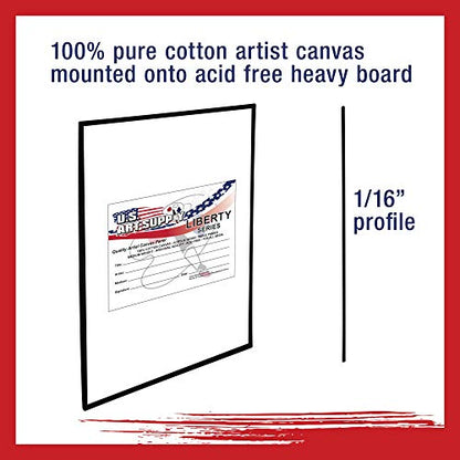 U.S. Art Supply 8 X 8 Inch Black Art Canvas Board Panels 6 Pack - 8 Ounce Heavyweight Cotton Acid Free Canvases for Painting Acrylics and Watercolor (1 Case of 6 Single Canvas Painting Panels) - size: 8" x 8"