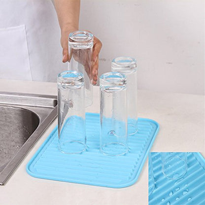dealcase 9"X12" Environmental Silicone Mats, Premium Quality Insulated Flexible Durable Non Slip Coasters Hot Pads Hot Dishes, Pots Pans - Waterproof Trivet mat, Tableware Pad, Hygienic Safety, Black - color: Black