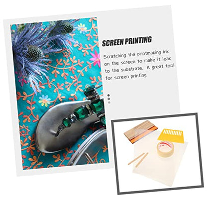 LALAFINA 1set Screen Printing Tools Squeegee for Ink Applications for Textile and Graphic Projects Kit Accessories for Handmade Printing