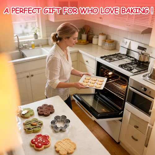Flower Cookie Cutter, Pack of 5… - style: C-Flower