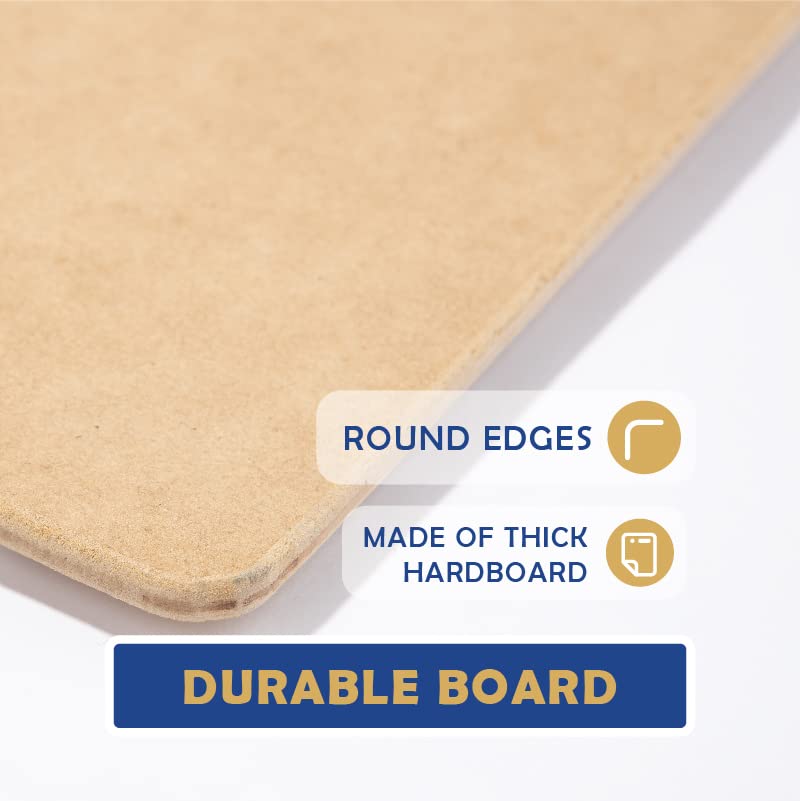Falling in Art 23x26 Sketch Board, Drawing Tote Board for Artists with Sturdy Clip and Rubber Bands, Portable Art Clipboard for Classroom and Studio Drawing - size: 23X26"
