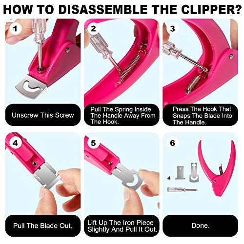 Pink Adjustable Artificial Acrylic Fake Nail False Nail Tip Clipper Cutter Trimmer Manicure Pedicure Sharp Blade Clip Tool For Salon Home Nail Art Beauty Design DIY - color: Pink