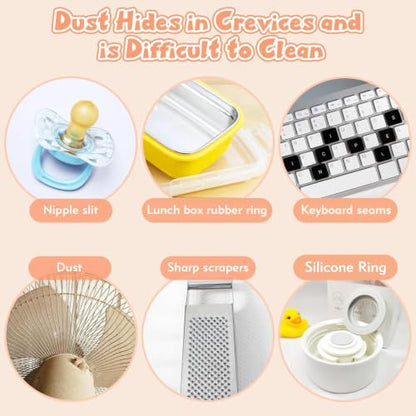 3-in-1 Cup Lid Cleaning Brush–Multi-Functional Bottle & Straw Cleaner with Scraper, Crevice & Angled Brush – Deep Clean Coffee Mugs, Water Bottles, Tumblers & More – Durable, Heat-Resistant PP
