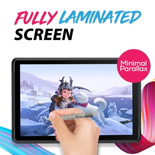 PicassoTab A12 Drawing Tablet • No Computer Needed • Large 12" Laminated 2K Screen • Lifetime PRO Drawing & Tutorials Apps • Stylus Pen • Android 14 • Standalone Graphics Tablet for Pro Artists -A12 - size: 12 Inch Large Screen