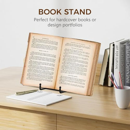 Plate Holder Easel Display Stand - 8 inch Metal Plate Stands for Display - Tabletop Picture Stand - Black Iron Easels for Display Pictures | Photo Frames | Book | Decorative Plates | Plaque -2 Pack - size: 8 inch (2 pack)