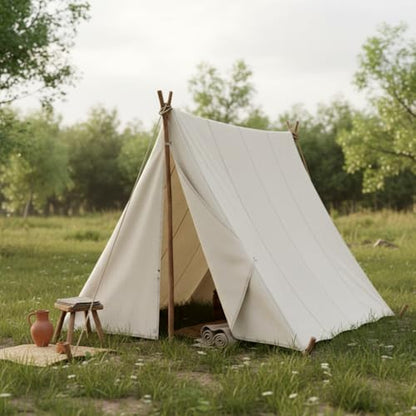 100% Hemp Canvas by the Yard, 12 oz Heavyweight, 59" Wide — Unbleached Natural Fabric for Upholstery, Bags, Apparel, Tents & Crafts
