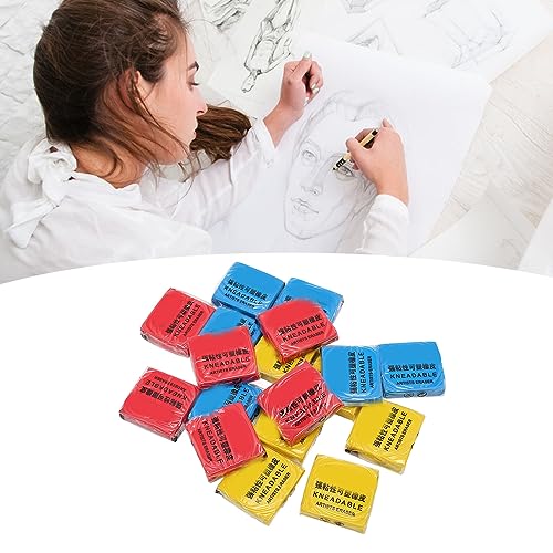 Generic Kneaded Eraser Set 18PCS Flexible Moldable Professional Art Erasers for Drawing Sketching Artists PVC