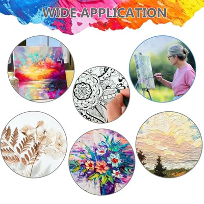 2Pcs 24X30 Inch Cotton Painting Canvas Panels Blank Oil Painting Boards for Students Art Drawing and