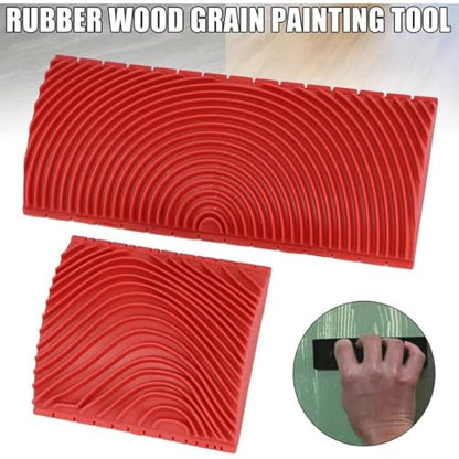 Wood Grain Tool Set, Wood Grain Painting Tool, Wood Grain Roller Wood Texture Paint Tool, DIY Rubber Wood Pattern Painting Roller for Wall Room Art Decoration