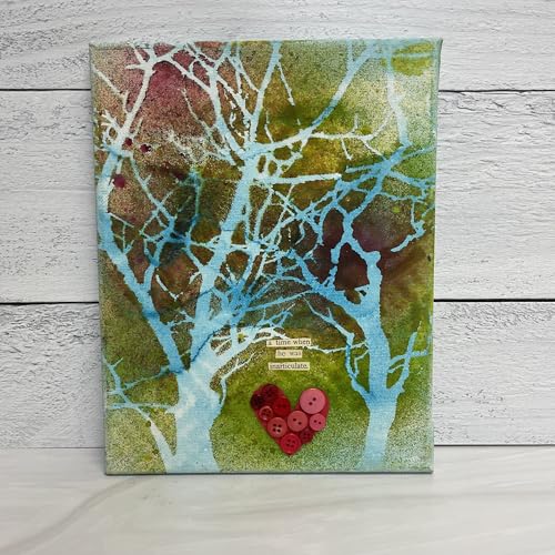 The Crafter’s Workshop - Reusable Birch Tree Stencil for Painting and Crafts – Elegant Reversed Branches Pattern for Wood, Canvas, and Journals – 2 Pk, 6" x 6" – Birch Trees/Reversed Branches - style: Birch Trees / Reversed Branches