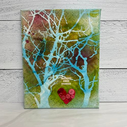 The Crafter’s Workshop - Reusable Birch Tree Stencil for Painting and Crafts – Elegant Reversed Branches Pattern for Wood, Canvas, and Journals – 2 Pk, 6" x 6" – Birch Trees/Reversed Branches - style: Birch Trees / Reversed Branches