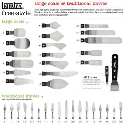 Liquitex Professional Freestyle Small Painting Knife, No. 7 - size: Small, style: No. 7