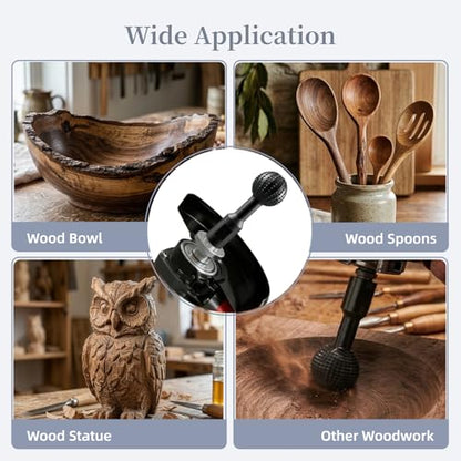 AUPREX Ball Gouge for Angle Grinder, 40mm Sphere Rotary Burr, Power Carving Tools for Wood Shaping, Angle Grinder Attachments for 4 1/2 and 5 Inch Grinders with 5/8-11 Threads - style: 1 PACK