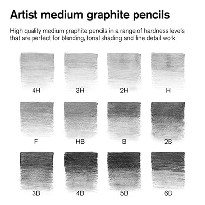 Winsor & Newton Studio Collection Artist Pencils, Graphite Pencils, Set of 12 - style: 12 Colors Pencils