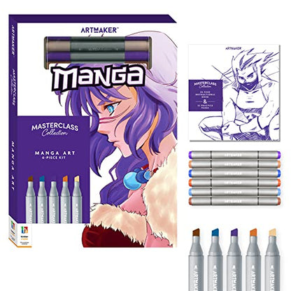 Hinkler Art Maker Masterclass Collection: How to Draw Manga Kit - Adults Drawing Kit – Draw Manga - Japanese Art - Drawing Stationary - Advanced Drawing Guide - Arts and Craft for Adults - Craft Kits - style: Japanese