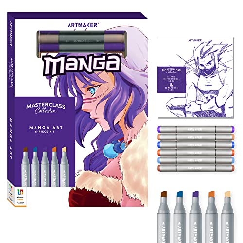 Hinkler Art Maker Masterclass Collection: How to Draw Manga Kit - Adults Drawing Kit – Draw Manga - Japanese Art - Drawing Stationary - Advanced Drawing Guide - Arts and Craft for Adults - Craft Kits - style: Japanese