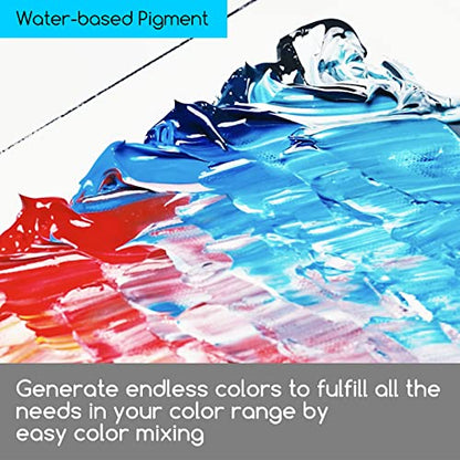 MEEDEN Artist Acrylic Paint Set - 60ml/ 2oz*9 Heavy Body Acrylic Paint Tubes - Art Supplies for Canvas Painting
