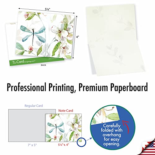 The Best Card Company - 10 Boxed Note Cards with Flowers - Blank Assorted Floral Notecards Bulk (4 x 5.12 Inch) - Dogwood Days M6592OCB - style: Dogwood Days