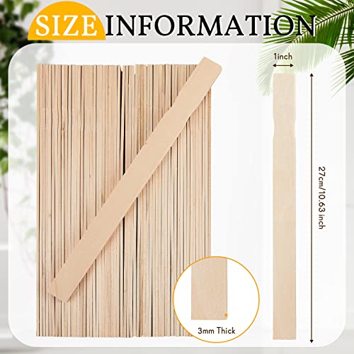 Juexica 200 Pieces Paint Stir Sticks Bulk 12 Inch, Wooden Paint Sticks Wood Mixing Stirrers for Library Markers or Garden Plant Labels, Mixing Stirrers for Kids Adults DIY Craft, Resin