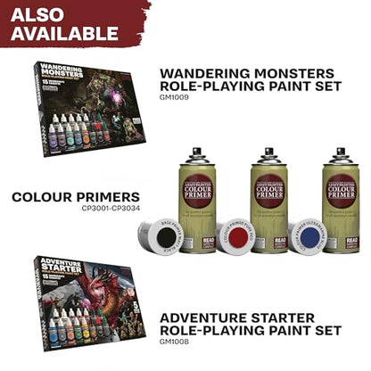 The Army Painter GameMaster: Wilderness Adventures Role-playing Paint Set, 15x18 ml Warpaints Fanatic Acrylic, 1 GameMaster Drybrush, 1 FREE Hard-plastic snap-fit Hag Miniature - color: Wilderness Adventures Paint Set
