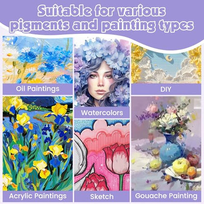 ESRICH Stretched Canvas for Painting, 3 Pack 8x10 Canvas Value Pack, Primed Acid-Free Cotton Blank Canvas, Paint Canvases for Oil & Acrylic Paint. - size: 8x10in 3pack