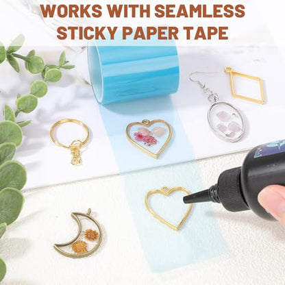Gartful Open Bezels for Resin Jewelry Making, Hollow Frame Pendants with Jump Rings, Craft Bezels for Necklace, Earrings - style: 10 Styles - 60PCS