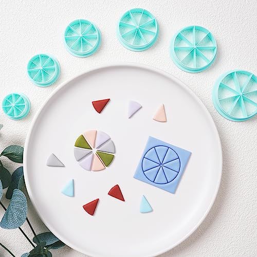 TAINSKY Color Recipe Wheel Polymer Clay Cutter Tool, Polymer Clay Recipe Cutter Guide