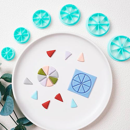 TAINSKY Color Recipe Wheel Polymer Clay Cutter Tool, Polymer Clay Recipe Cutter Guide