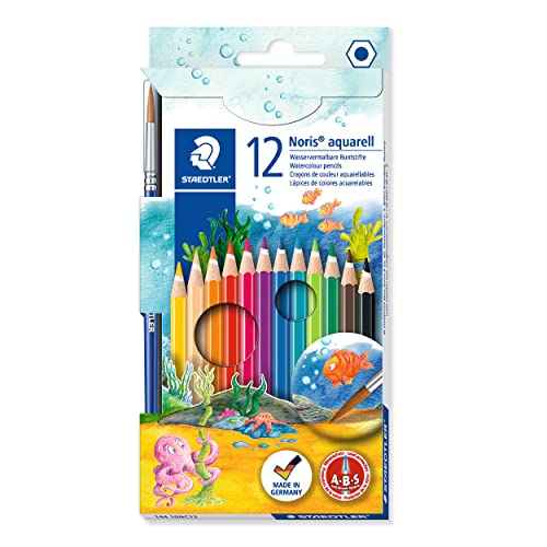 Staedtler Watercolor Pencils, Box of 12 Colors (14410NC12)
