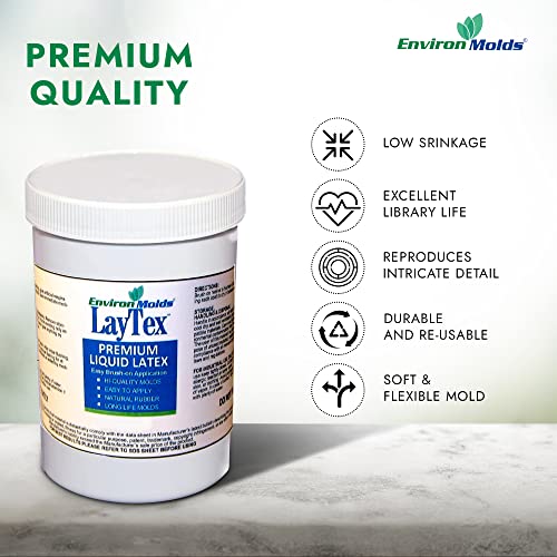 EnvironMolds LayTex Liquid Latex Mold Making Rubber, 1-Gallon
