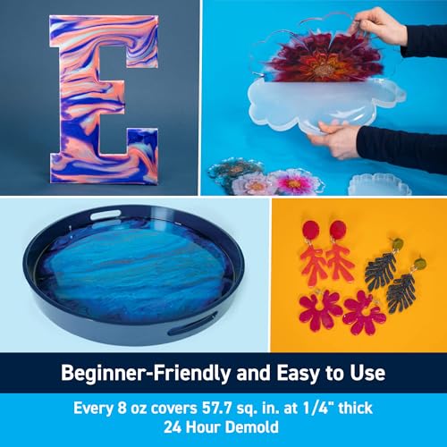 TotalBoat Artist Epoxy Resin - 32 Oz. Quart Kit with 1:1 Mix Ratio and UV Resistance - High-Gloss, Crystal-Clear Casting Formula for Artwork, Charms, Crafts, Jewelry, and Tumblers - size: 32 Ounce