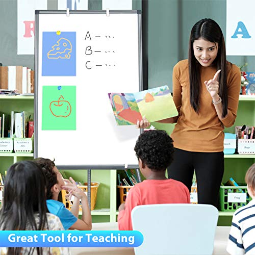 Easel Whiteboard - Magnetic Portable Dry Erase 36 x 24 Tripod Height Adjustable, 3' x 2' Flipchart Easel Stand White Board for Office (36x24 Gray) - style: 36x24 Gray