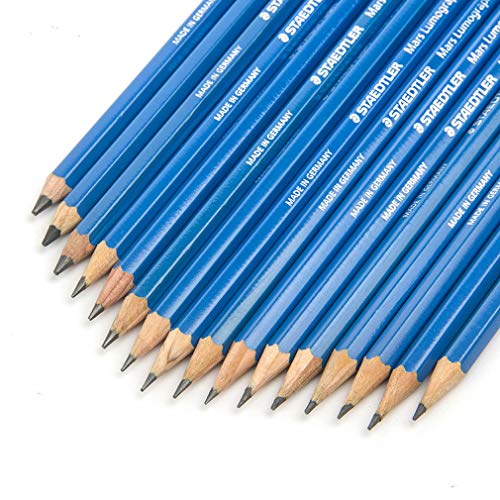 YYMIYU Blue Bar Sketch Drawing Pencil 3H Sketch Charcoal 12