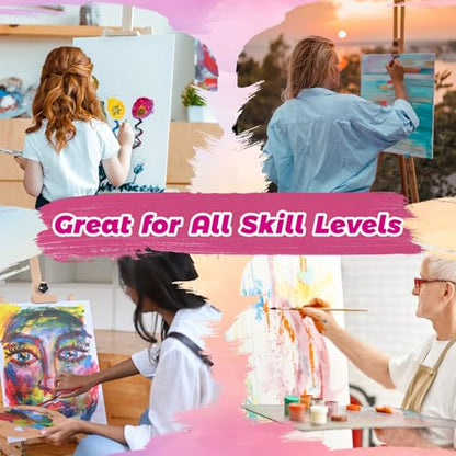 10 Pack 9x12 Canvas Panels for Acrylics & Oils, 100% Cotton, Triple Primed, Acid-Free & Non-Toxic, No Warp, Lightweight Art Boards for Home Decor, Classroom, Gifts, Ideal for Kids, Adults & Artists - size: 9x12" - 10Pack